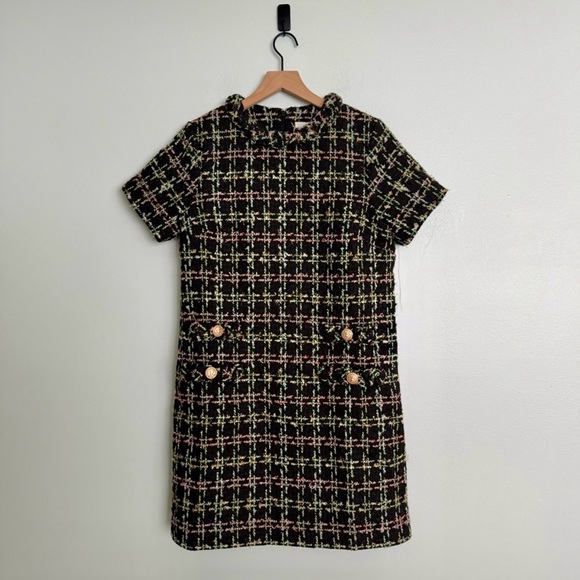 Tuckernuck Holly Tinsel Tweed Jackie Dress Sz M - Picture 4 of 11